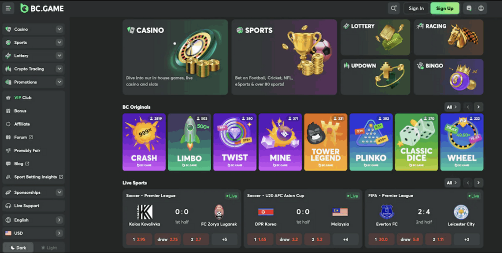 BC game instant withdrawal crypto casino